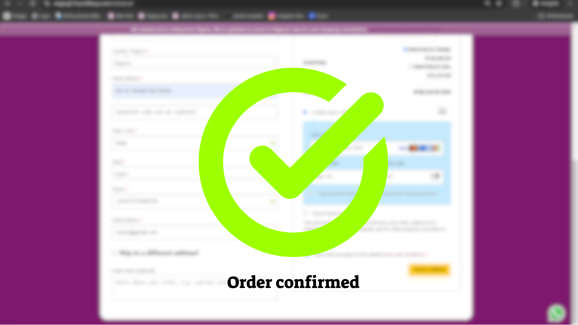 1.	Order Confirmation