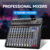 6/8/12/16 Channels Professional Studio Audio Mixer blueteeth USB DJ Sound Mixing Console 48V Phantom Powers Monitor Amplifier